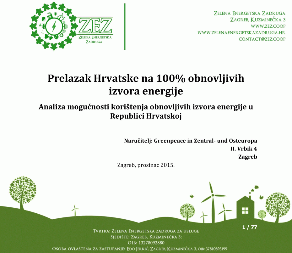 Prelazak Hrvatske na obnovljive izvore energije